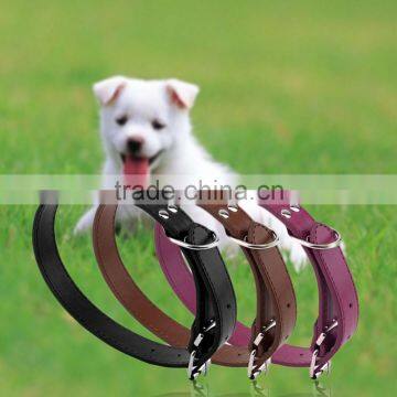 1 Pcs PU Leather Dog Pet Cat Puppy Collar Neck Buckle Adjustable Safety Belt photo-2