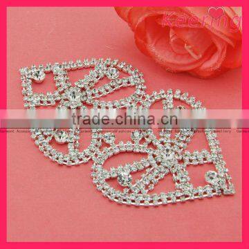 fashion bling clear crystal rhinestone bridal embellishment WRE-046