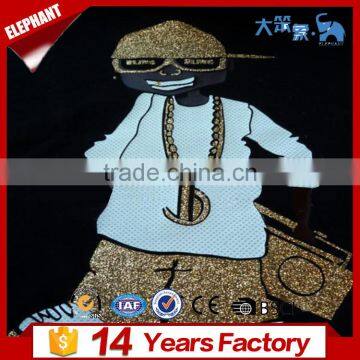 50cmx25m Easy Weeding Glitter Garment Heat Transfer T Shirt Vinyl For Clothing photo-6