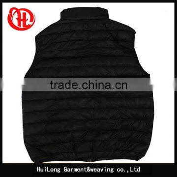 Outdoor Jacket Winter Black Sleeveless Jacket Men Vest in Stock photo-2