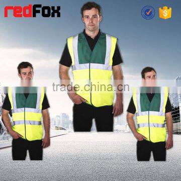 high visibility polyester work wear vest wholesale