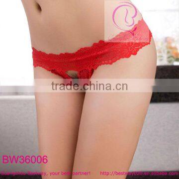 Hot Sale Front Open Lace Sexy Thongs for Women photo-3