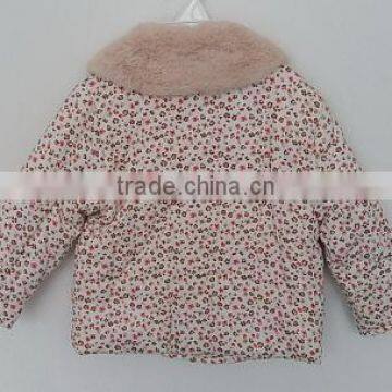 Girls Winter Fur Collar Padded Coat photo-2