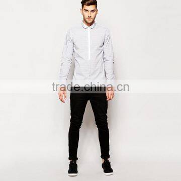 100% Cotton Business Mens Shirts With New Stylish OEM Long Sleeve Shirts for Men photo-4