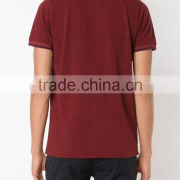 Auburn Red Cotton Classic Mens Work Custom Polo Shirt photo-3