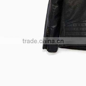 Manufacturer Price Custom Motorcycle Kids Leather Jacket Boys photo-4