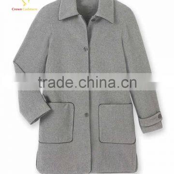 Ladies Cashmere Womens Coat Wool Cashmere Coat for Ladies photo-4