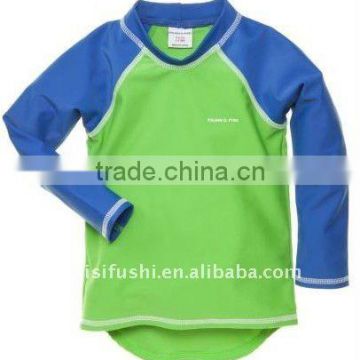 UPF30+ UV Protection Child Swim Rash Shirt