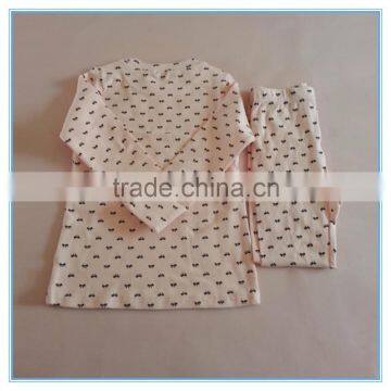 Wholesale OEM Children Gilrs Cotton Underwear Set Long Johns, High Quality Kids Pajamas Clothes for Child photo-6