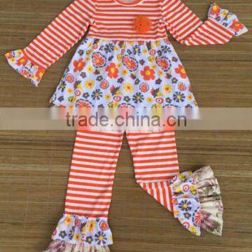 Boya New Arrive Autumn and Winter New Kids Clothes Girl Baby Long Sleeve Cotton Flower Casual Suits Baby Clothing Wholesale photo-3