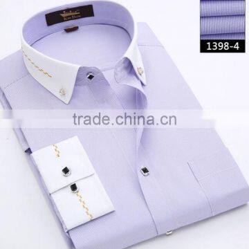 OEM Multi Colour Long Sleeve Polyester And Cotton High Quality Blank Latest Shirt Designs For Men photo-5