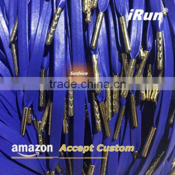 Metal Aglets Leather Sheepskin Shoelaces for Mens Fashion Plimsolls - Premium Reinforced Genuine Sheepskin Leather Laces photo-4