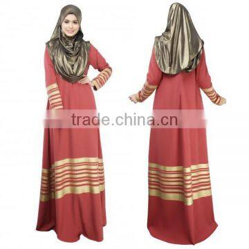 Walson 2017 New Arival Dubai Fancy Kaftan Abaya Ladies Wholesale Maxi Muslim Dress photo-2