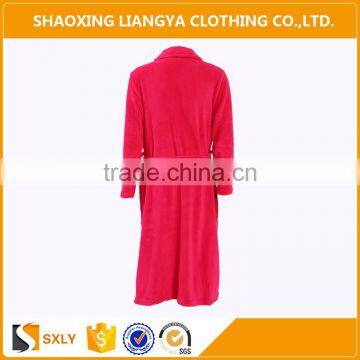 OEM Service Red Bathrobe Ladies Wholesale Luxury Short Robe photo-2