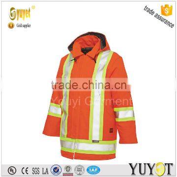 3M Reflective tpae CSA Traffic Hydro Parka with Quick Release Hood