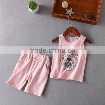 Hot sale cotton printing soft kids clothes clothing set