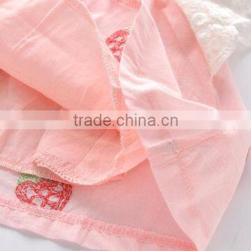 Wholesale Full Strawberry Printing t Shirt no Sleeve Children Tops Custom Pattern photo-2