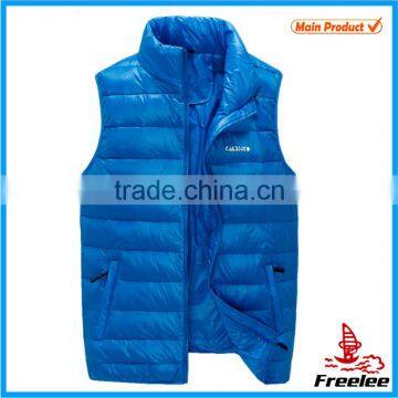 2015 Fashion Mens Sleeveless Winter Quilted Vest, Puffy Down Vest