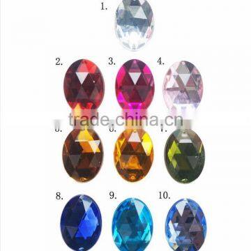 D&D 20pcs Mix Crystals Flat Back Rhinestones for Clothes Acrylic Beads Jewelry Decorations Sewing Accessory