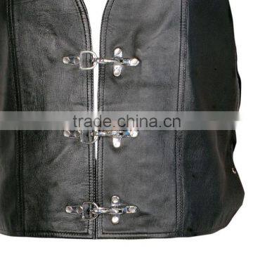 New Mens Top Quality A Grade Leather Style Waistcoat / VEST photo-4