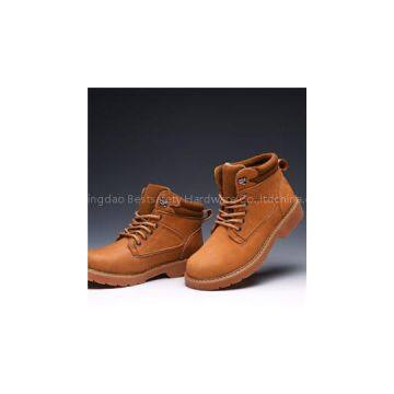 Rubber Sole Upper Leather Safety Shoes