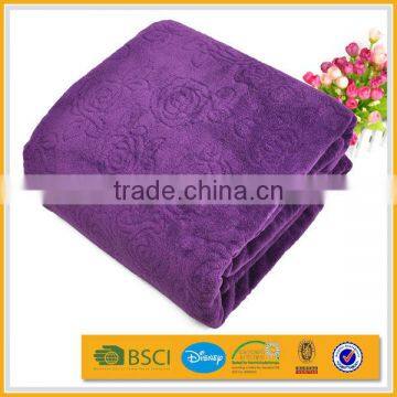 adult polyester custom printed microfiber coral fleece plush blanket