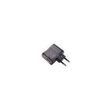 4.0mm Pin Eu Plug Usb a Socket Black Universal USB Travel Charger For MP4, GPS Devices
