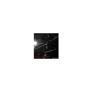 marble BLACK MARQUINA tiles&slabs