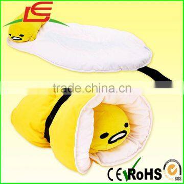 Hot selling Kawaii Cute Egg Yolk Plush Nap Mat With Pillow