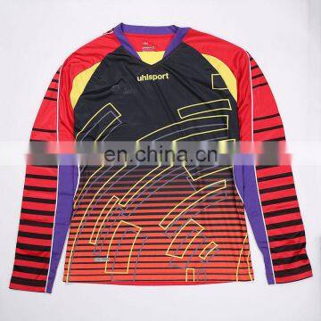 Long sleeve goalkeeper jersey thailand football uniform