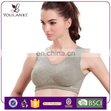 Manufacturer Latest Fashion Young Girl White custom sports bra