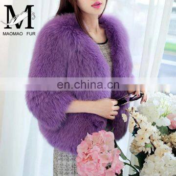 2016 Colorfur Genuine Fox Fur Coat Short Style Winter Coat Fashion photo-5