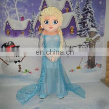 Hot!!! High quality frozen elsa mascot costume for adults, cartoon character cotume