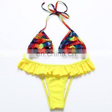 young girl open hot sexy photo image bikini waterproof swimwear custom