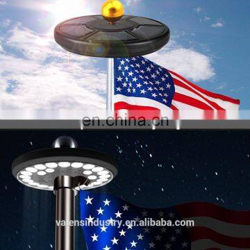 Flagpole Solar Light 24LED Downlight Lighting for 15 to 25 Ft Flag Pole Topper, Auto On/Off Night Light photo-3