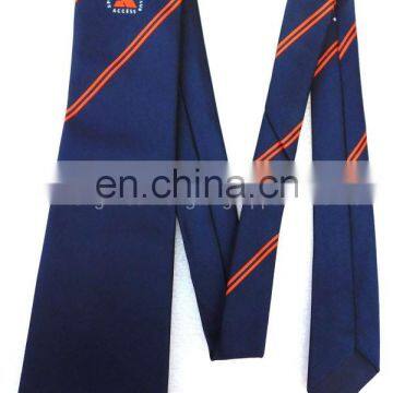 100% Silk Tie Royal Blue color with Custom logo