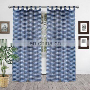 NewIndian Handmade Hand-Block Printed Cotton Window Curtains Home Decor Balcony Boho