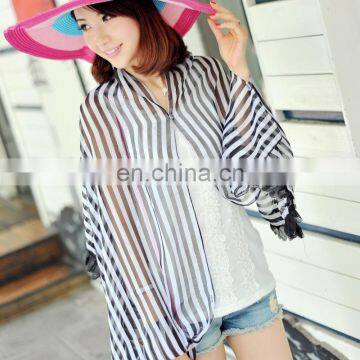 2015 fashion design polyester chiffon summer raglan sleeves pashmina(PP535CL-P)