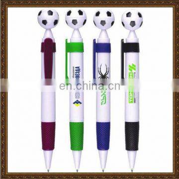 Football tip with rubber grip football plastic pen