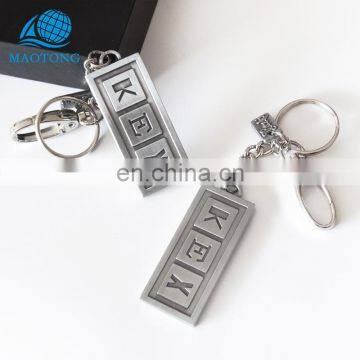Zinc alloy metal key chain based on the customized for souvenir gifts gold silver decorative metal keychain