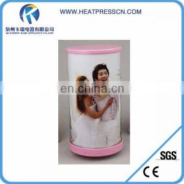 cylinder rotating Photo Frame with LED lights