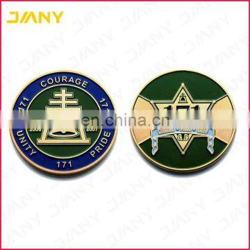 Custom Dual Sided Stanard Edge Metal Commemorative Coins
