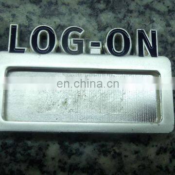 3d Nameplate for office man, metal name tag with magnet on back