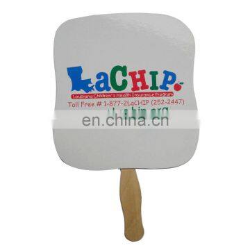 paypal tailor making special design white paper hand fan