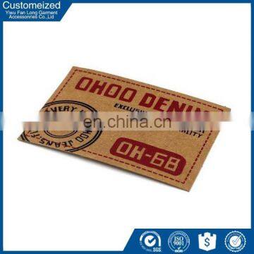 Custom logo garment thin leather label