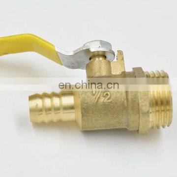 wholesale China double fork male thread natural gass valve brass gas valve