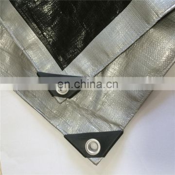 Pe tarpaulin with pp rope and aluminum eyelet