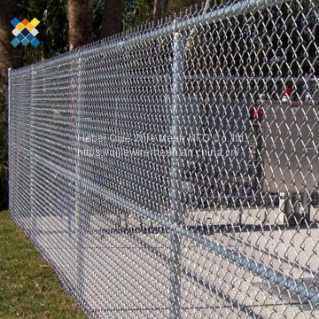 Hot Dipped Galvanized Chain Link Fencing 50 X 50 Mm Hole With 1.8m X 3m Size