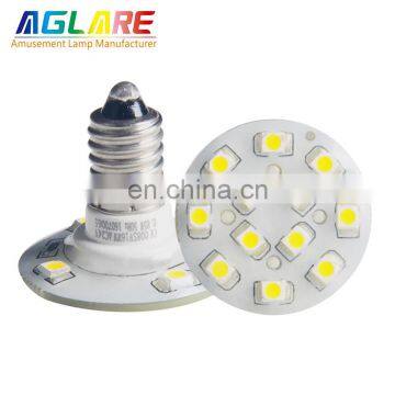 Amusement rides decorative R/G/B/Y/Warm White/ Cold White E10 led bulbs