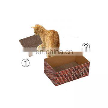 Manufacture Sale Customized Corrugated Cat Scratch Cardboard house Cat